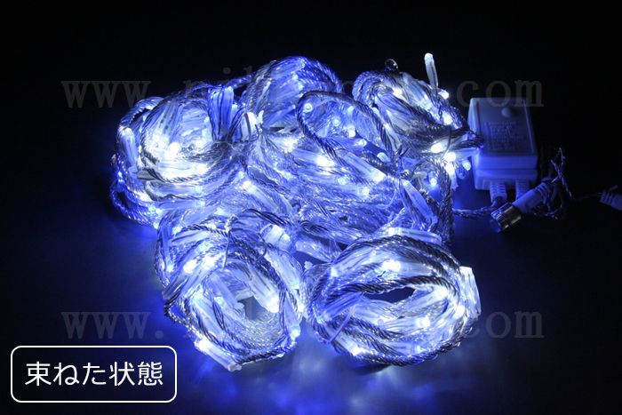 LEDイルミネーション、ウオーターフォールカーテン、上下方向点滅、256